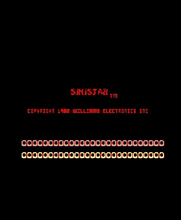 Sinistar (prototype version) screen shot title